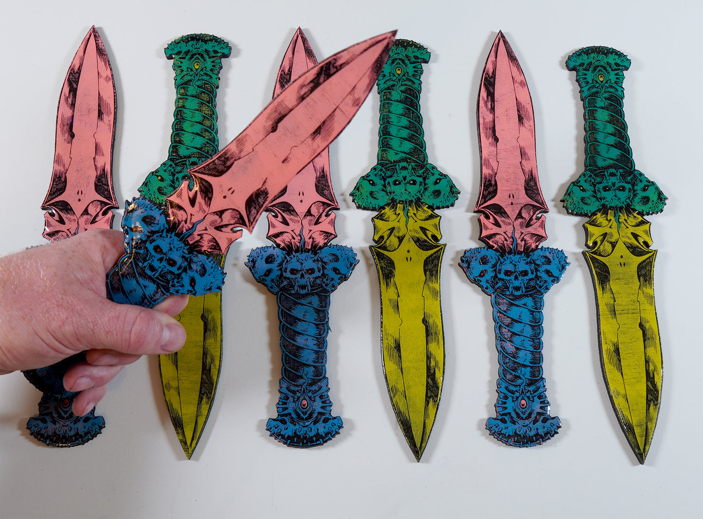 Ceremonial Dagger - Laser Etched Wood