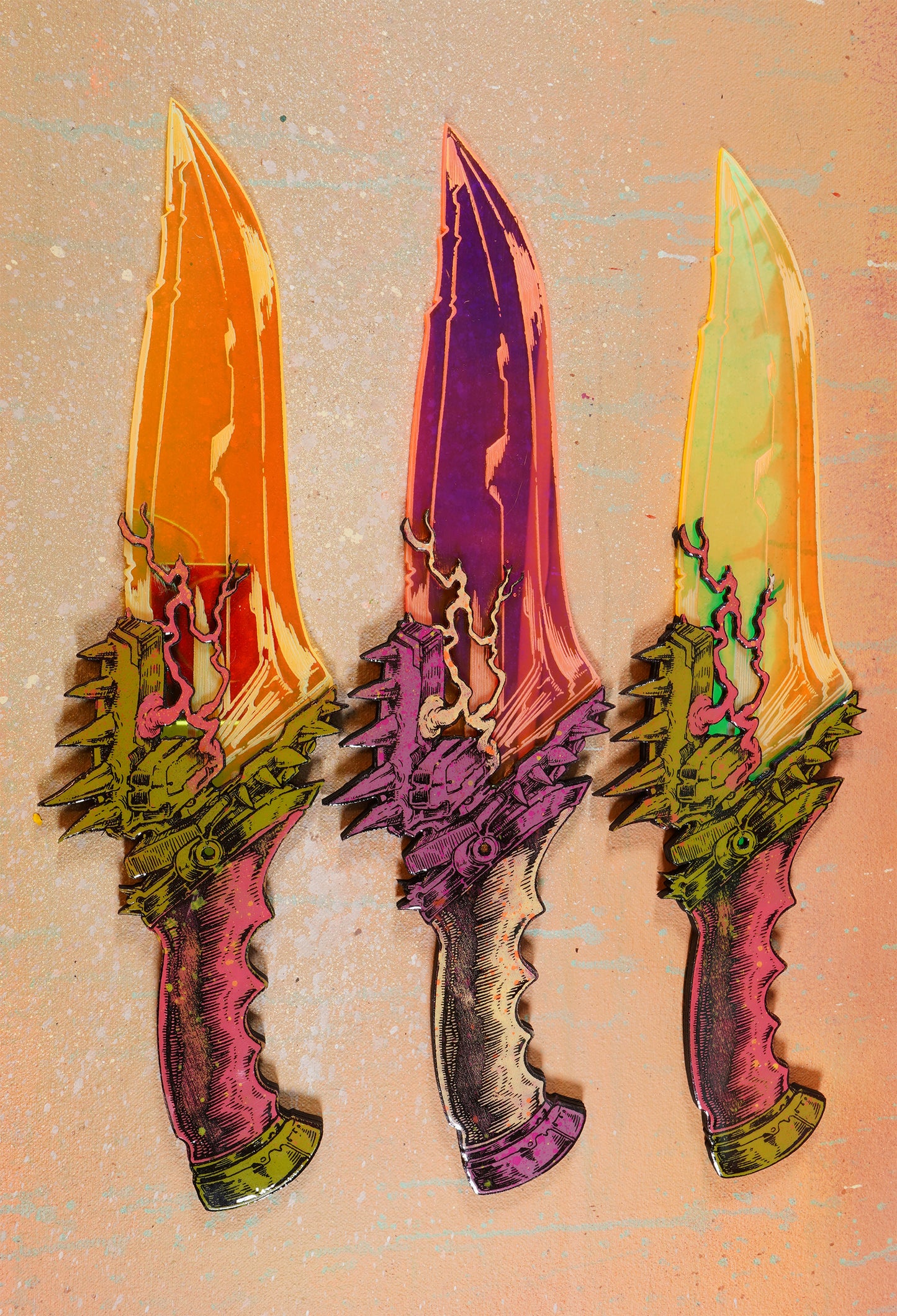 High-Frequency Hunter Mauler -- Lasered Wood and Acrylic