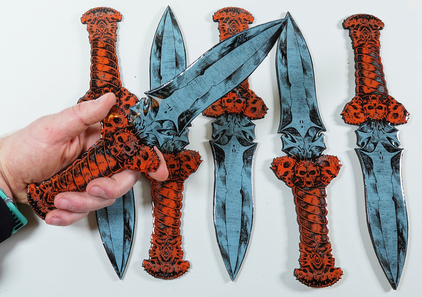 Ceremonial Dagger - Laser Etched Wood