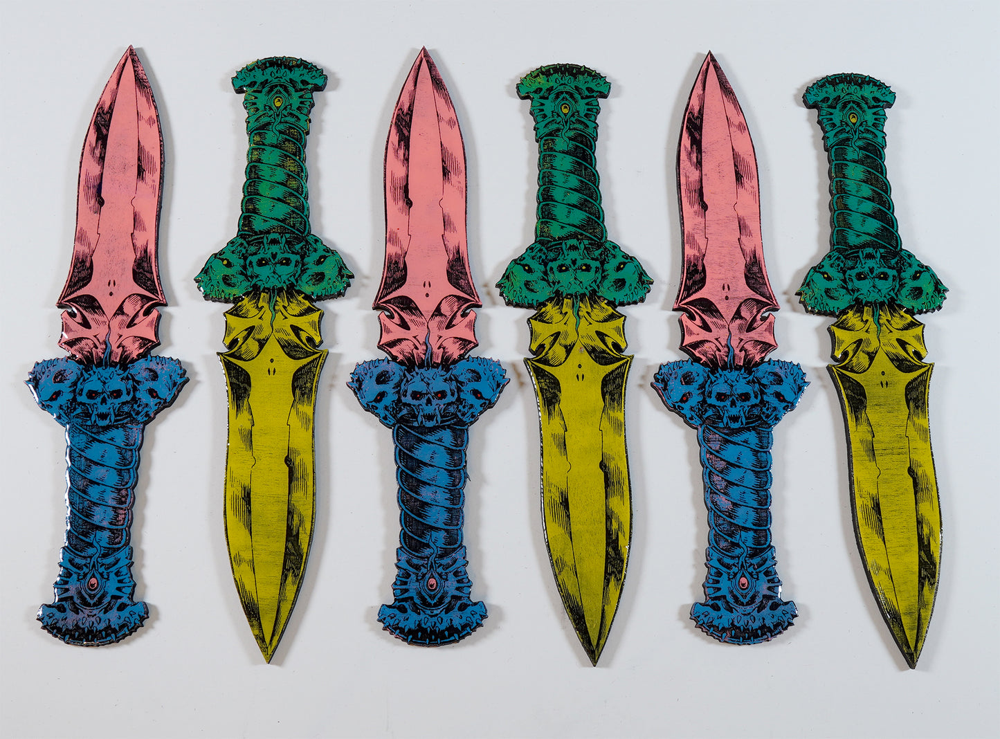 Ceremonial Dagger - Laser Etched Wood