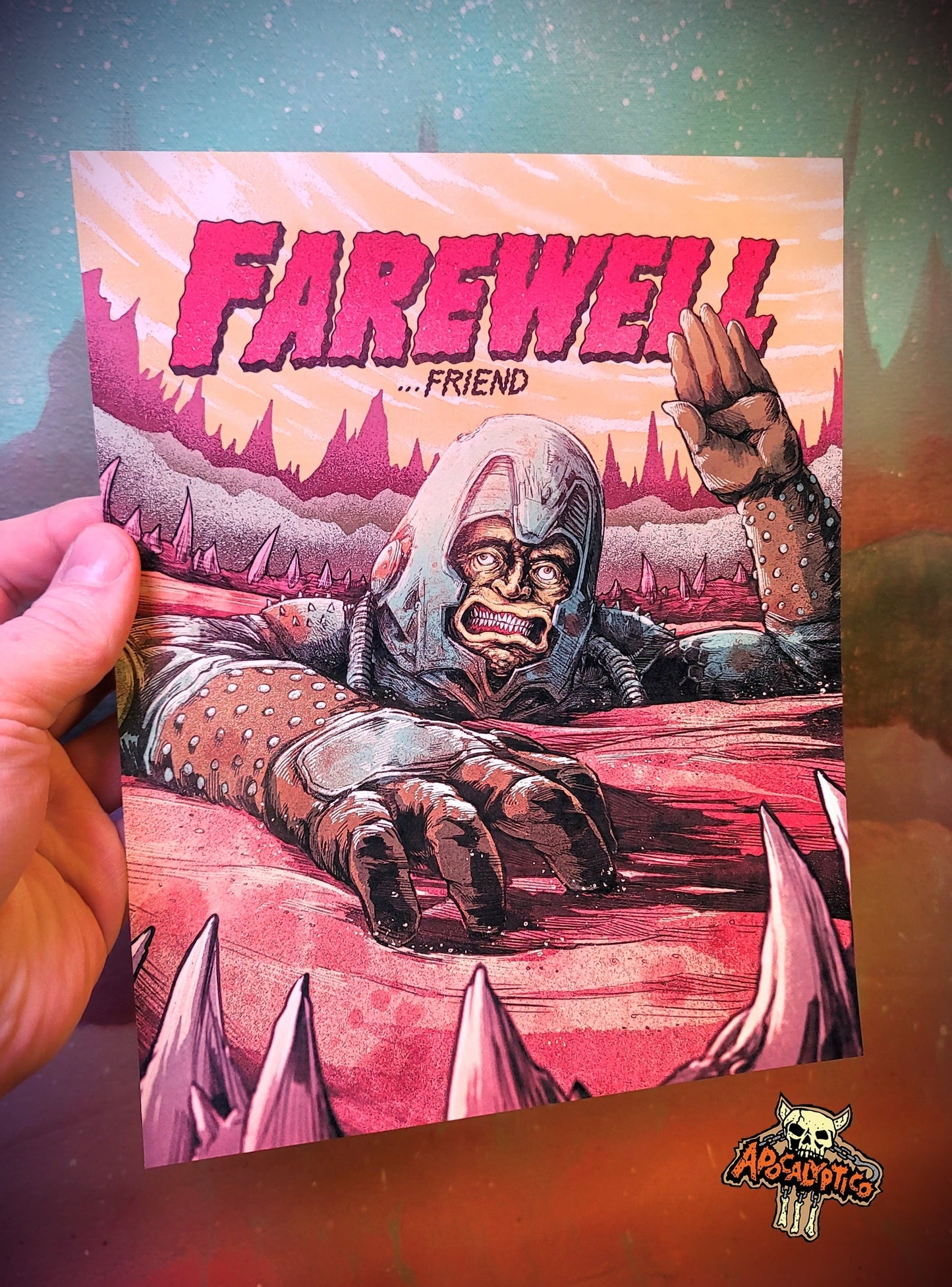 Farewell Friend - Painted Resin Figure