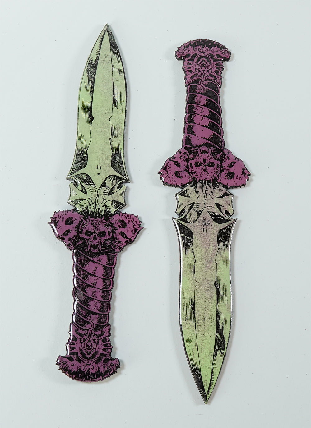 Ceremonial Dagger - Laser Etched Wood