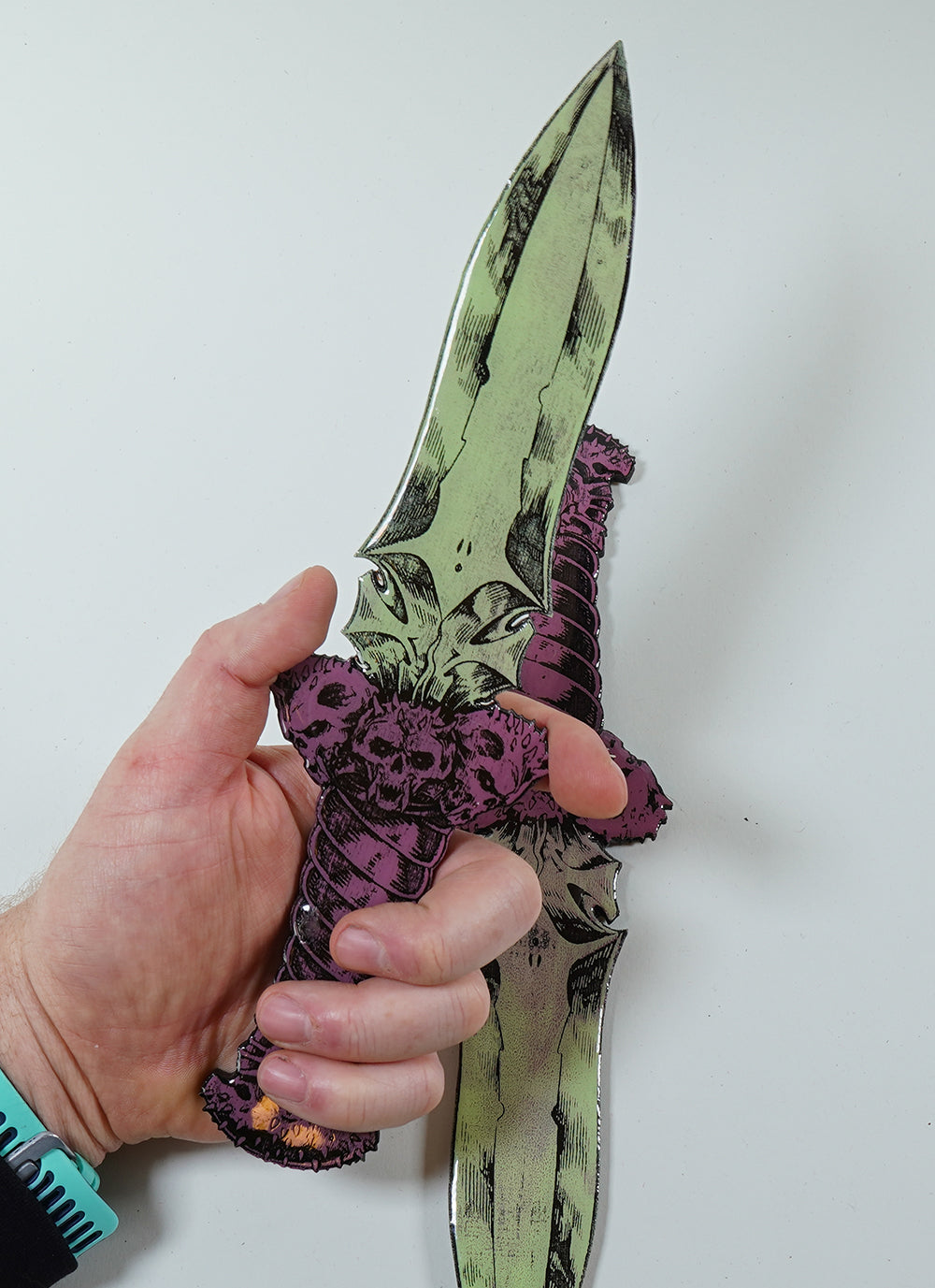 Ceremonial Dagger - Laser Etched Wood