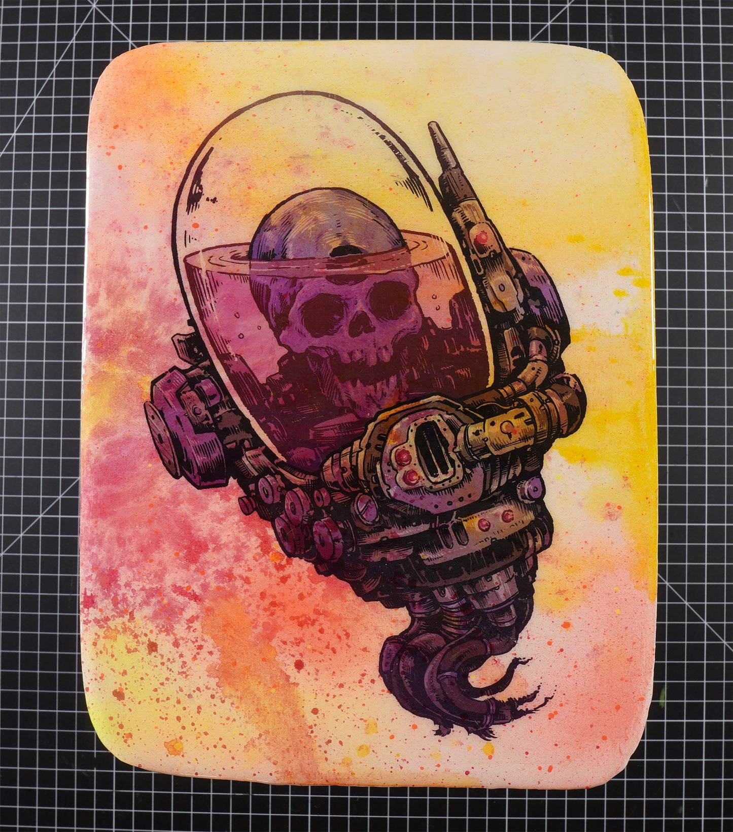Skull Floater - Wood Transfer