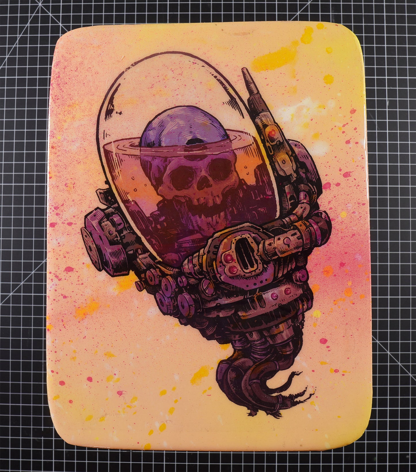 Skull Floater - Wood Transfer