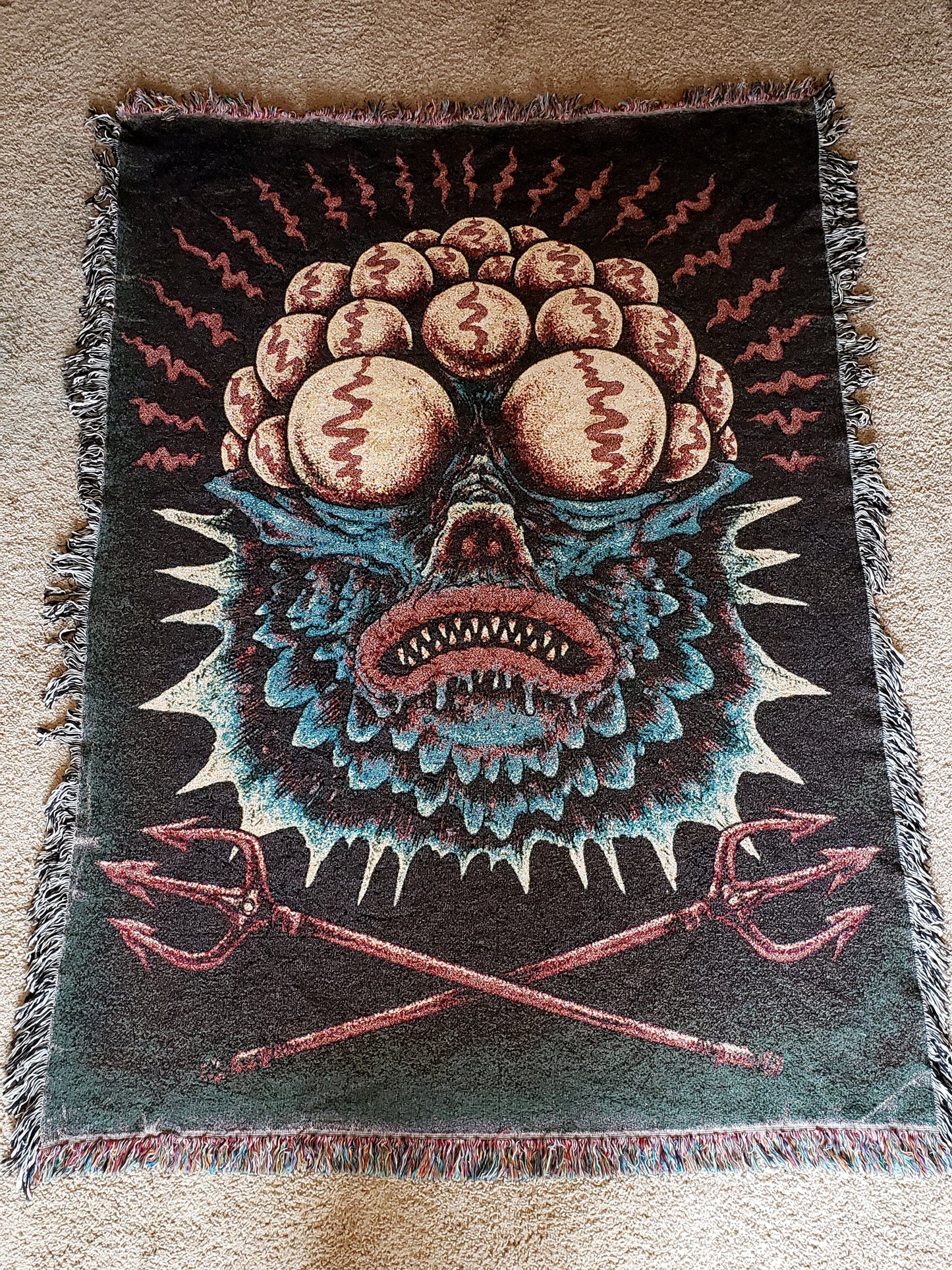 Fish Commander Woven Blanket