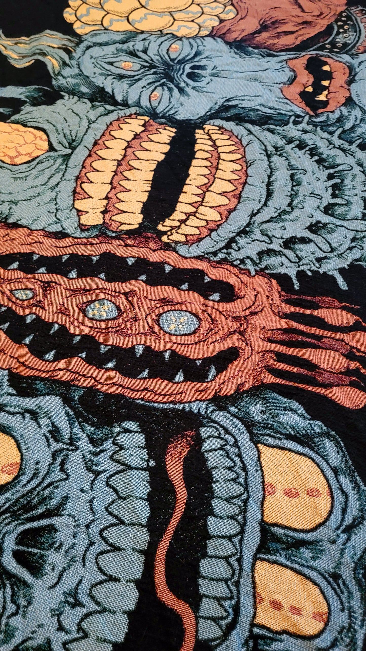 5 Goof Troop Heads in a Row Woven Blanket