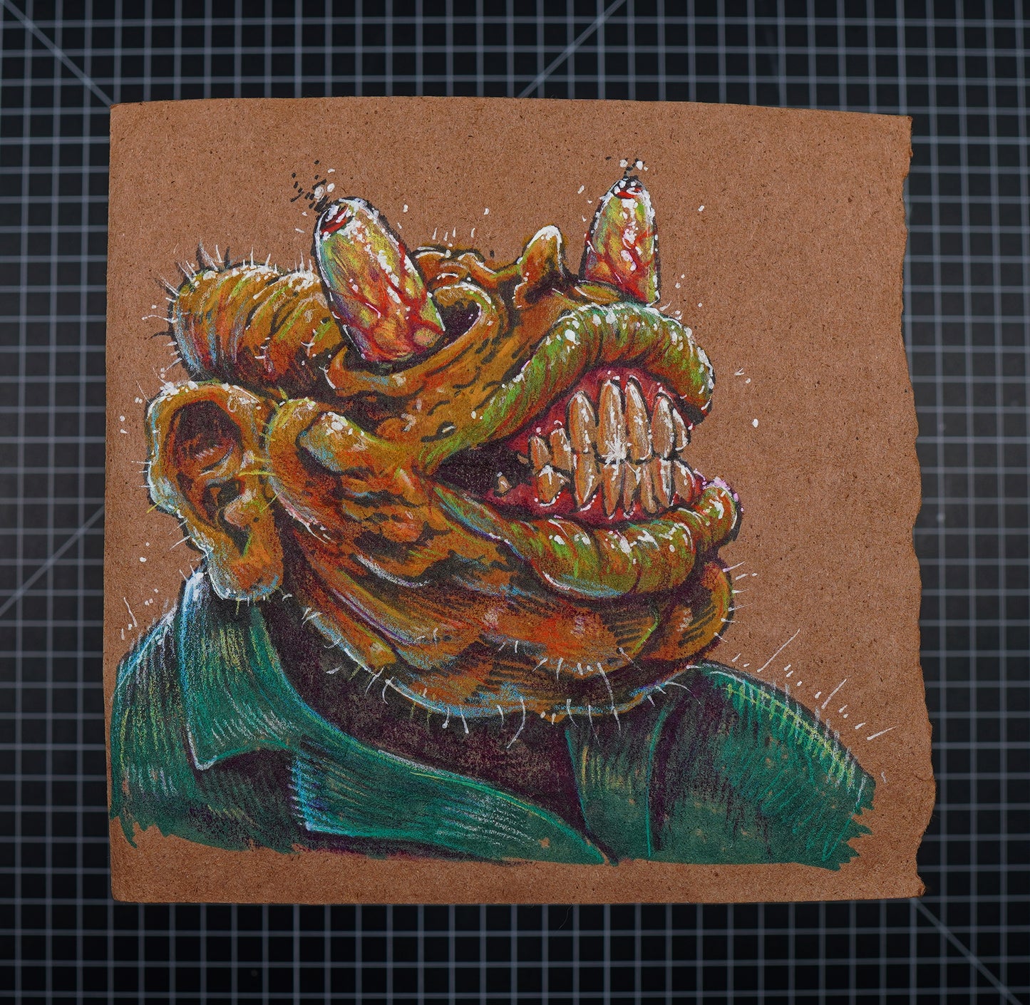 Original Cheese Face Drawing