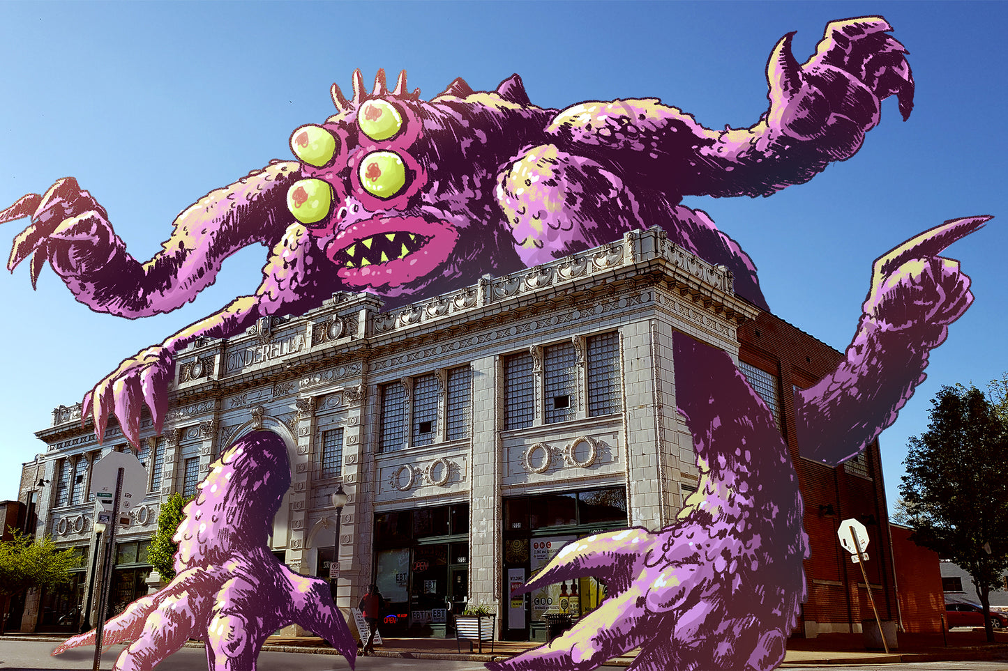 Cherokee Creeps - Cinderella Building Poster