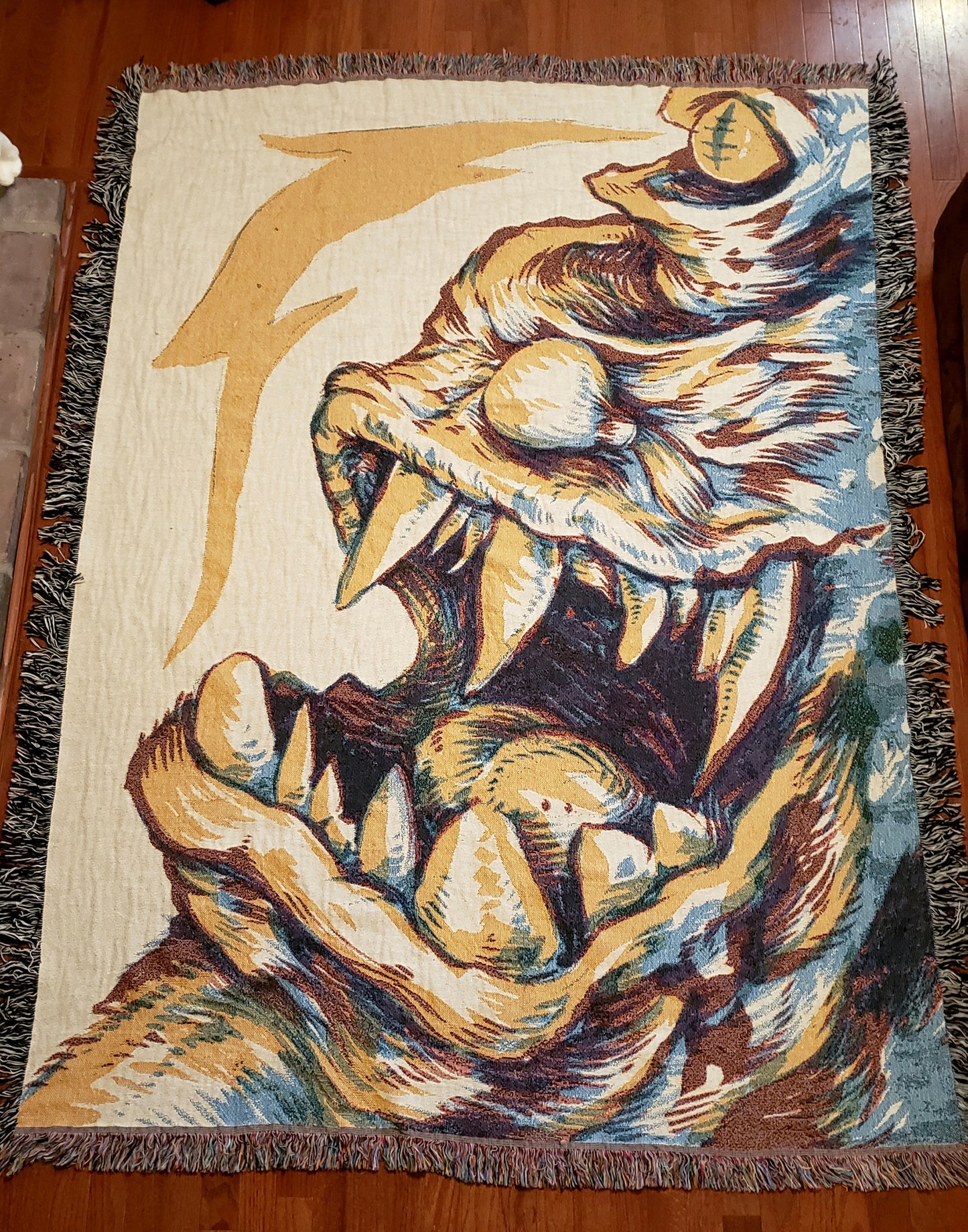 Primary Creep Woven Blanket