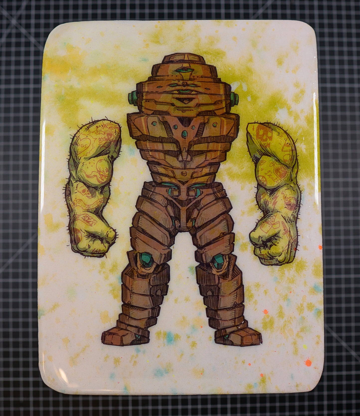 GALAXY FIGHTERS: The Ziggurat - Wood Transfer