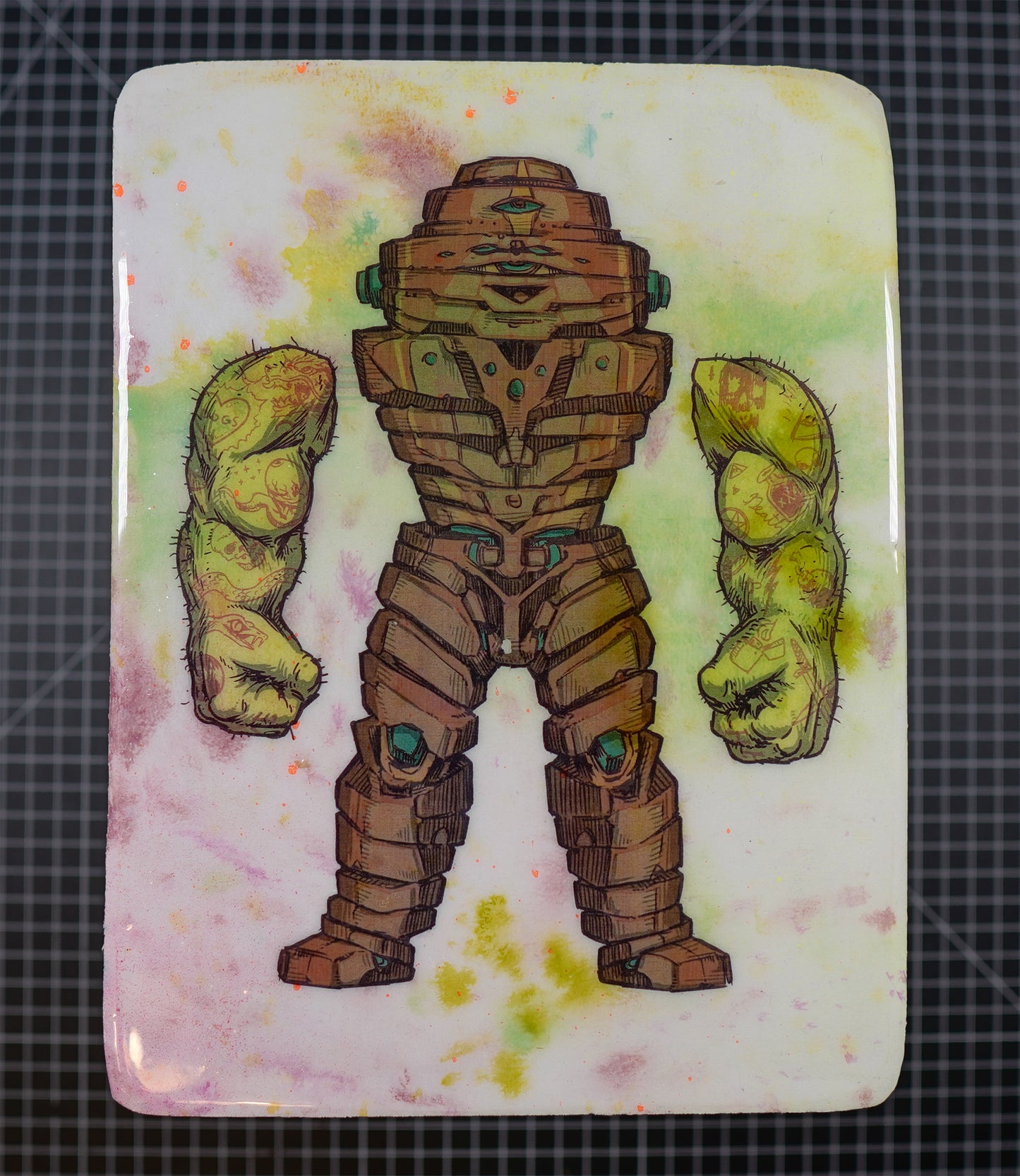 GALAXY FIGHTERS: The Ziggurat - Wood Transfer