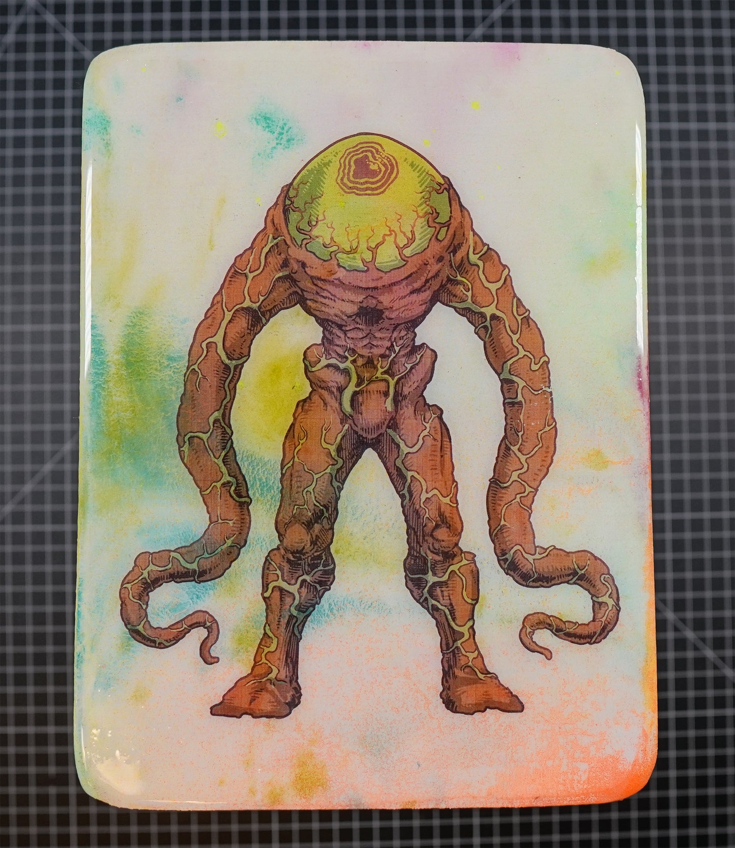 GALAXY FIGHTERS: The Whipping Eye - Wood Transfer