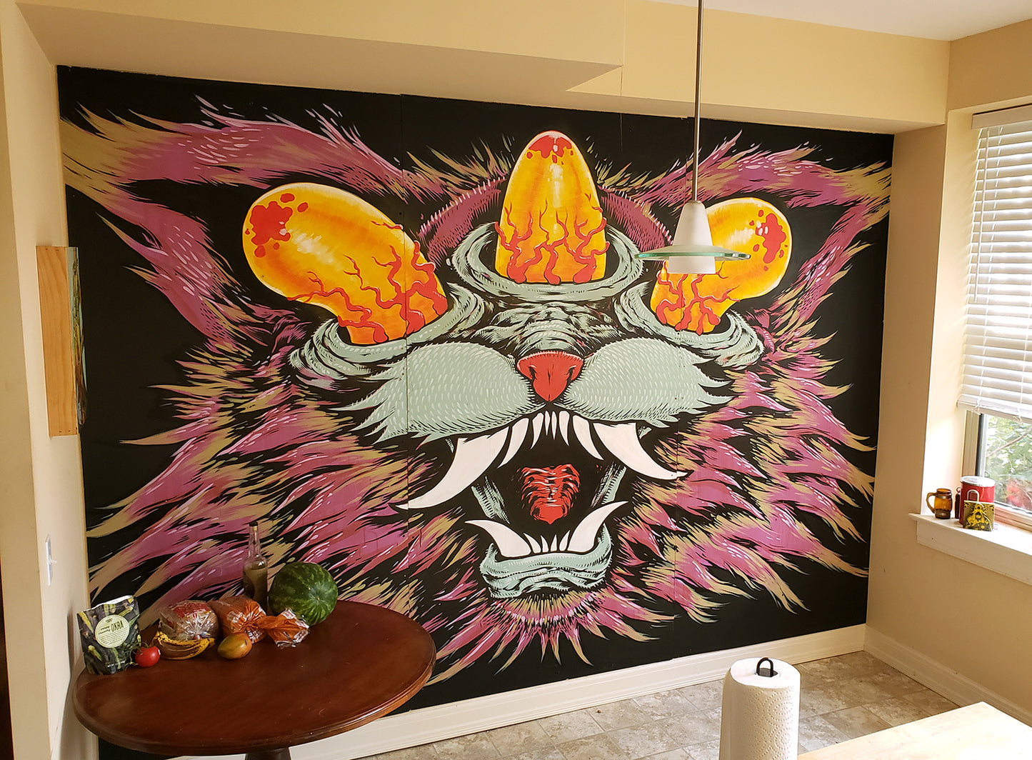 Big Cat Woven blanket