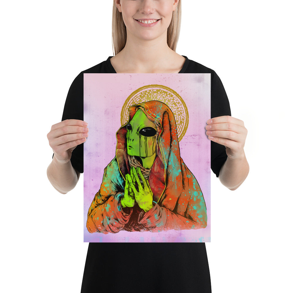 Alien Mary Print