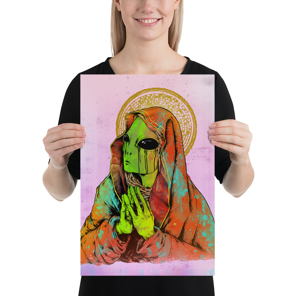 Alien Mary Print