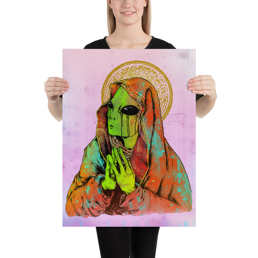 Alien Mary Print