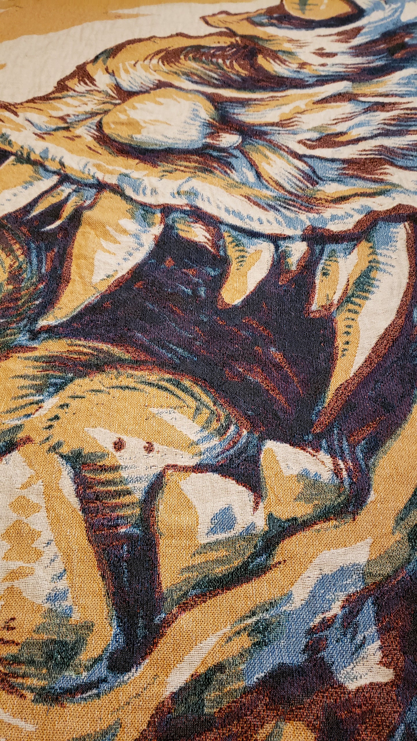 Primary Creep Woven Blanket