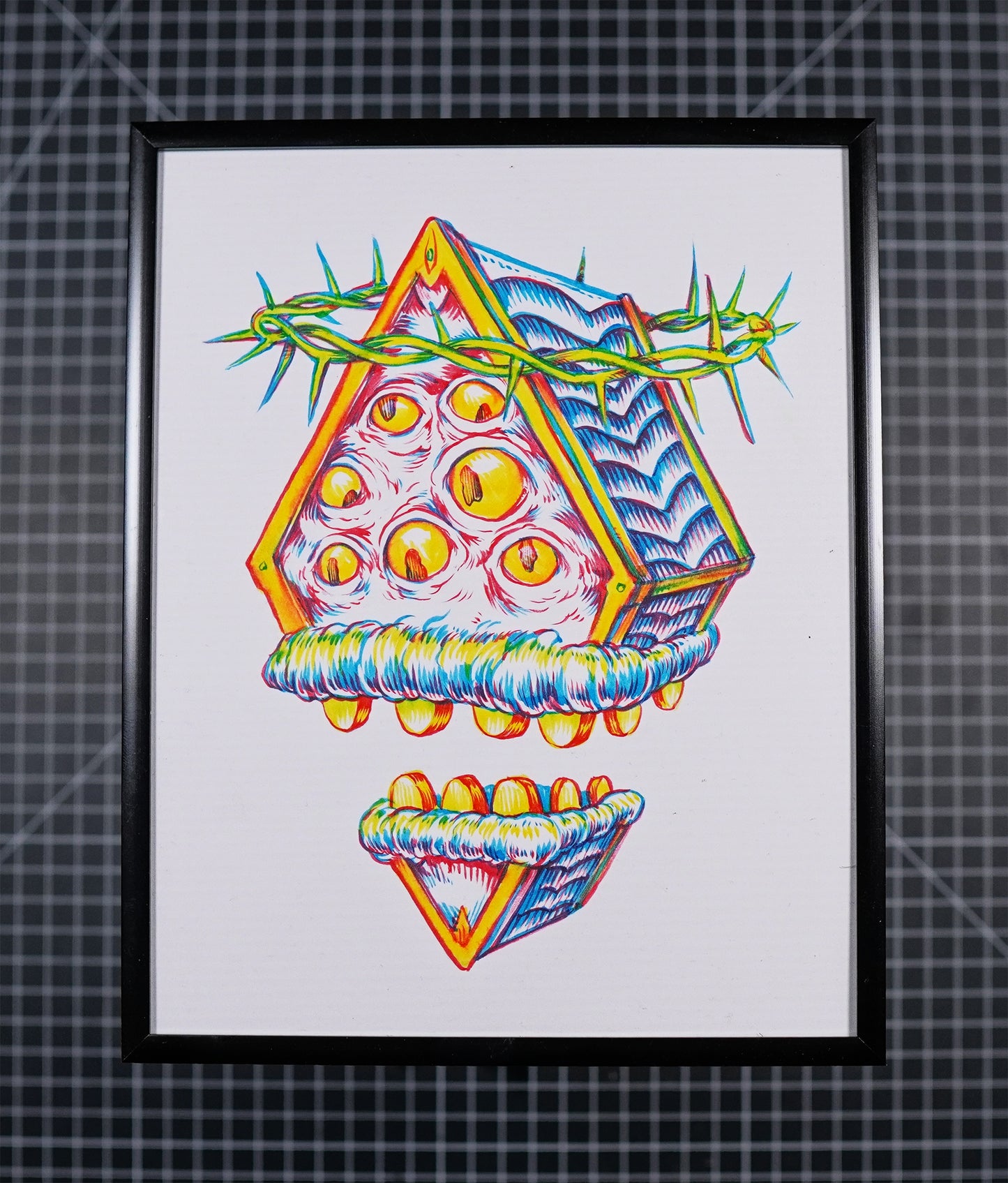 "Martyr Gem" Original Ink Drawing