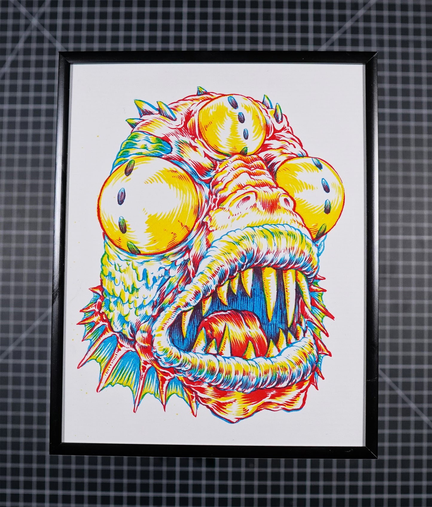 "Three-Eyed Gus" Original Ink Drawing