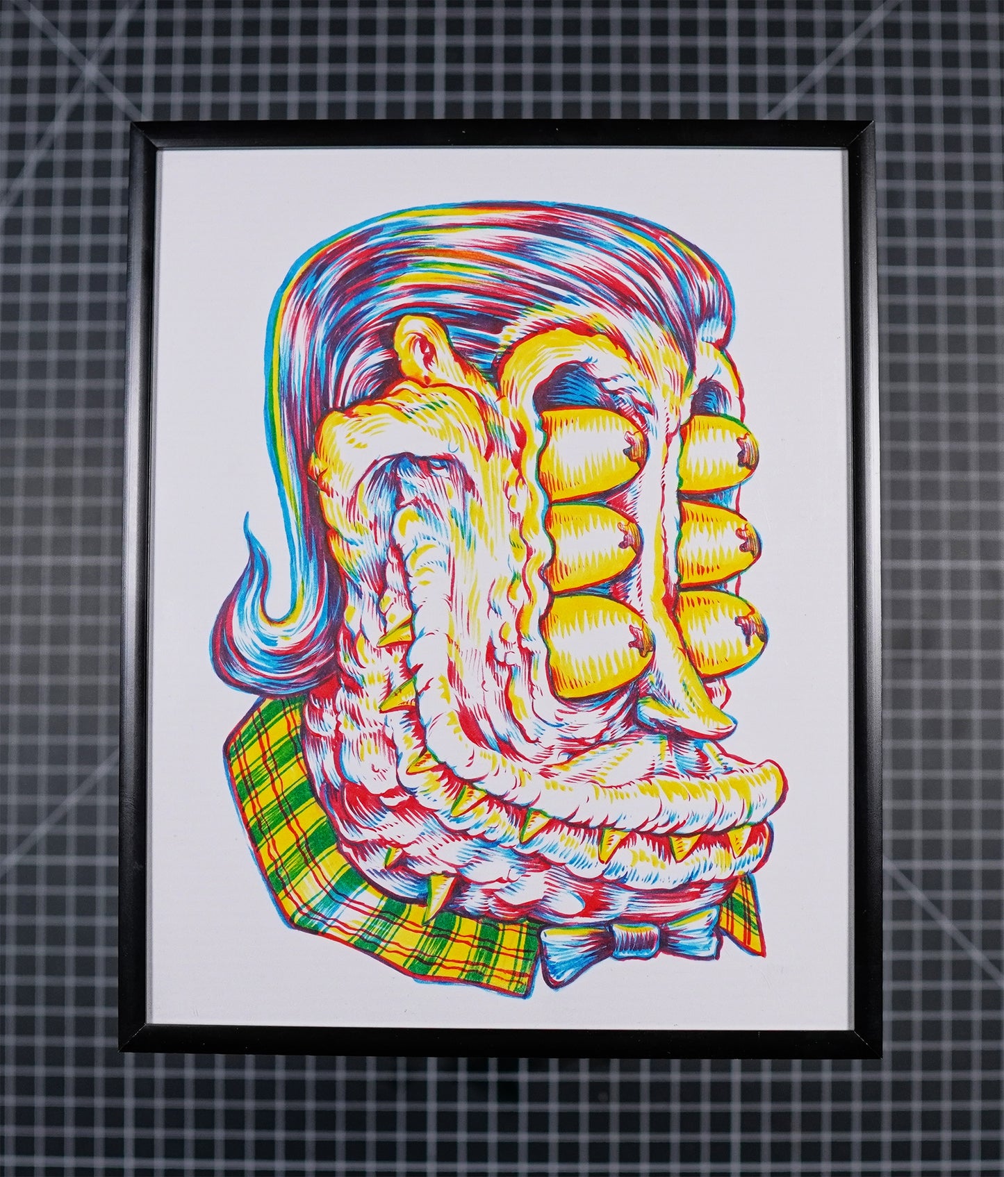 "Six-Eyed Larry" Original Ink Drawing
