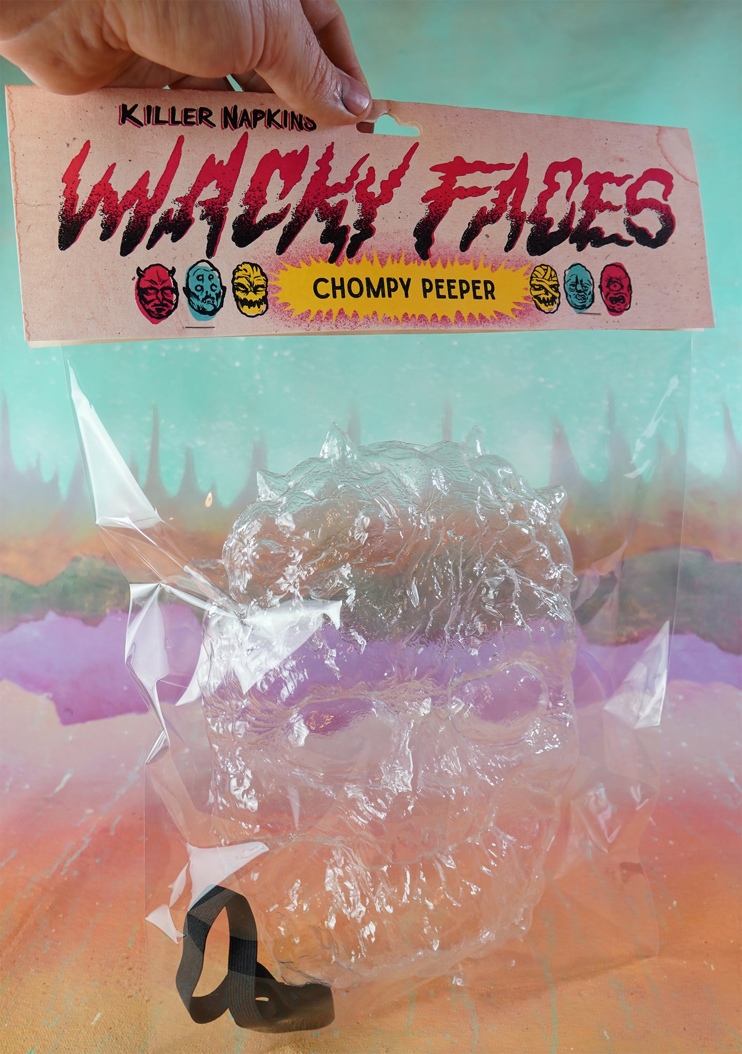 Chompy Peeper - Wacky Faces - Vac Mask - CLEAR BLANK