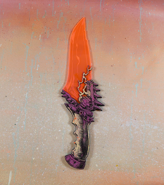 High-Frequency Hunter Mauler -- Lasered Wood and Acrylic
