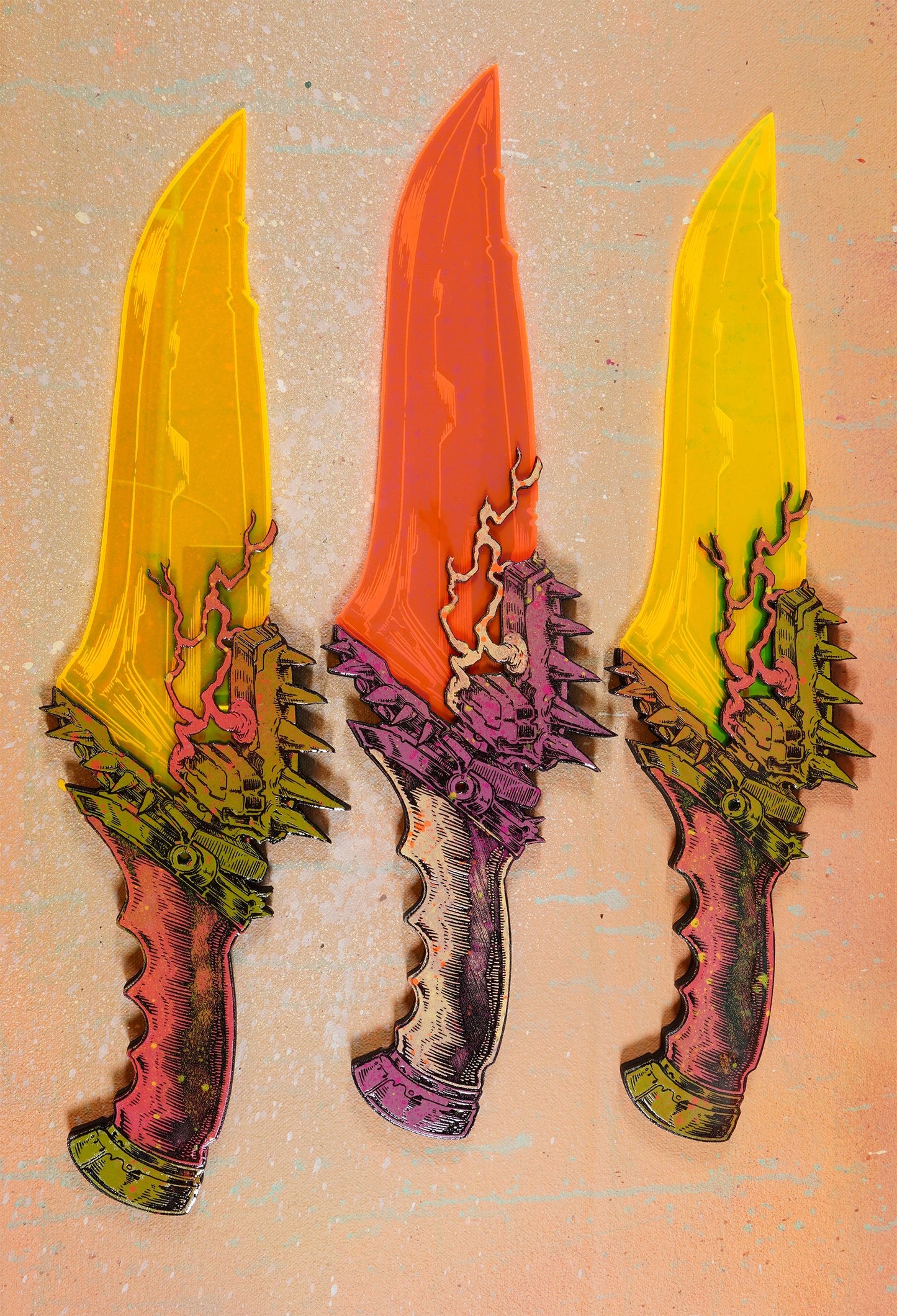 High-Frequency Hunter Mauler -- Lasered Wood and Acrylic