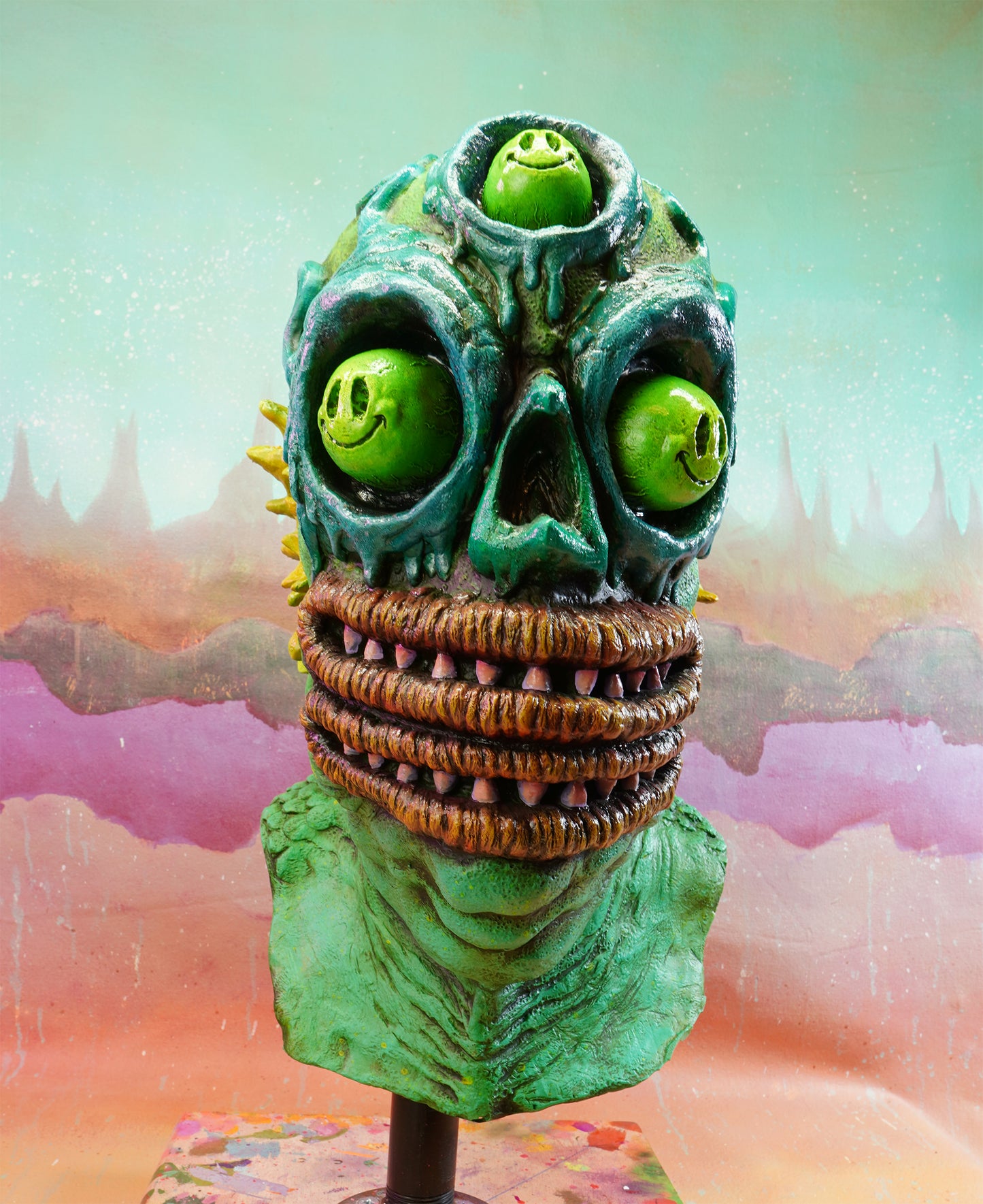Slippery Grom - Smiley Eyes - Latex Mask