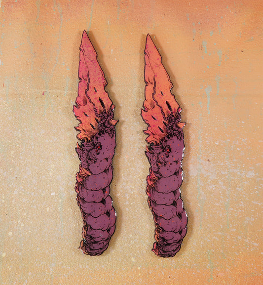 Centipede Slicer - Laser Etched Wood