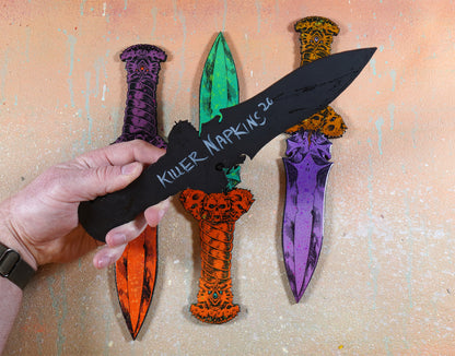 Ceremonial Dagger - Laser Etched Wood