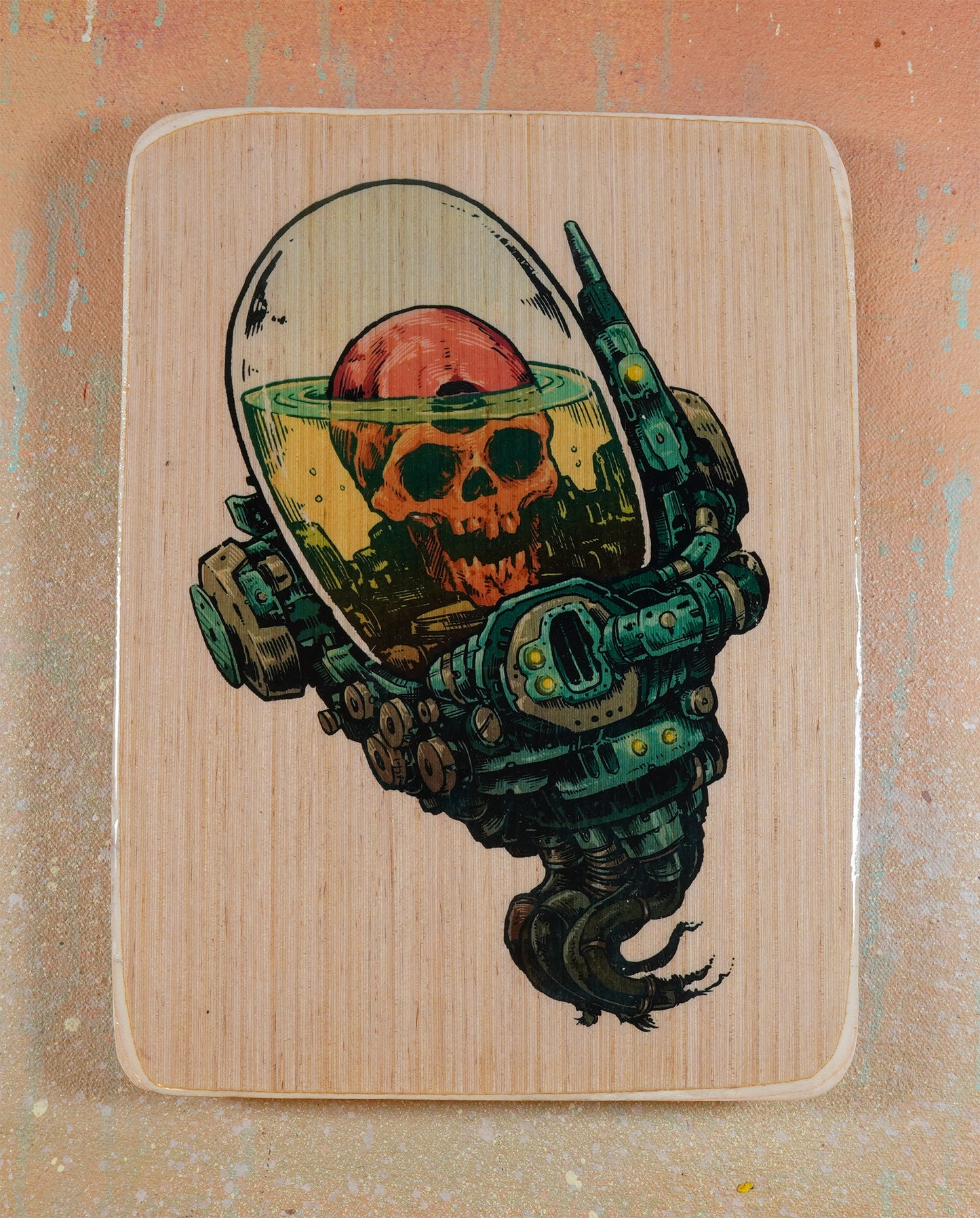 Skull Floater - Wood Transfer