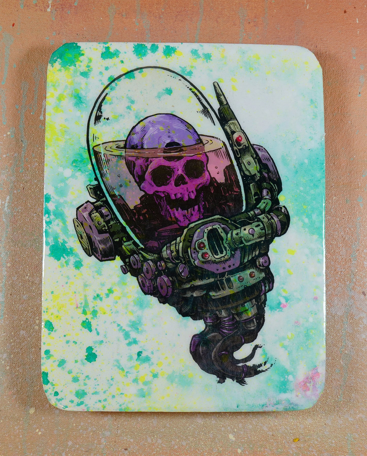Skull Floater - Wood Transfer