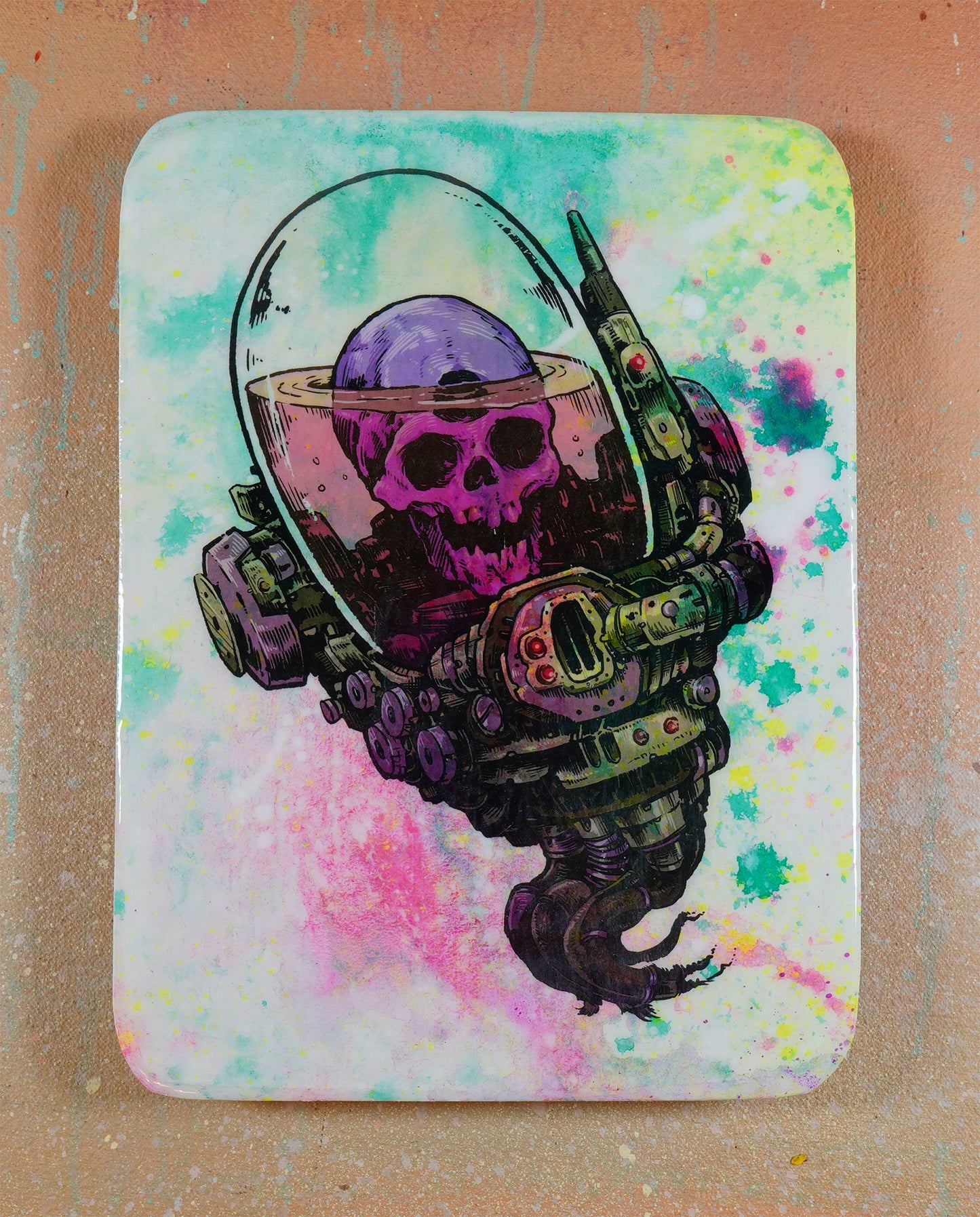 Skull Floater - Wood Transfer