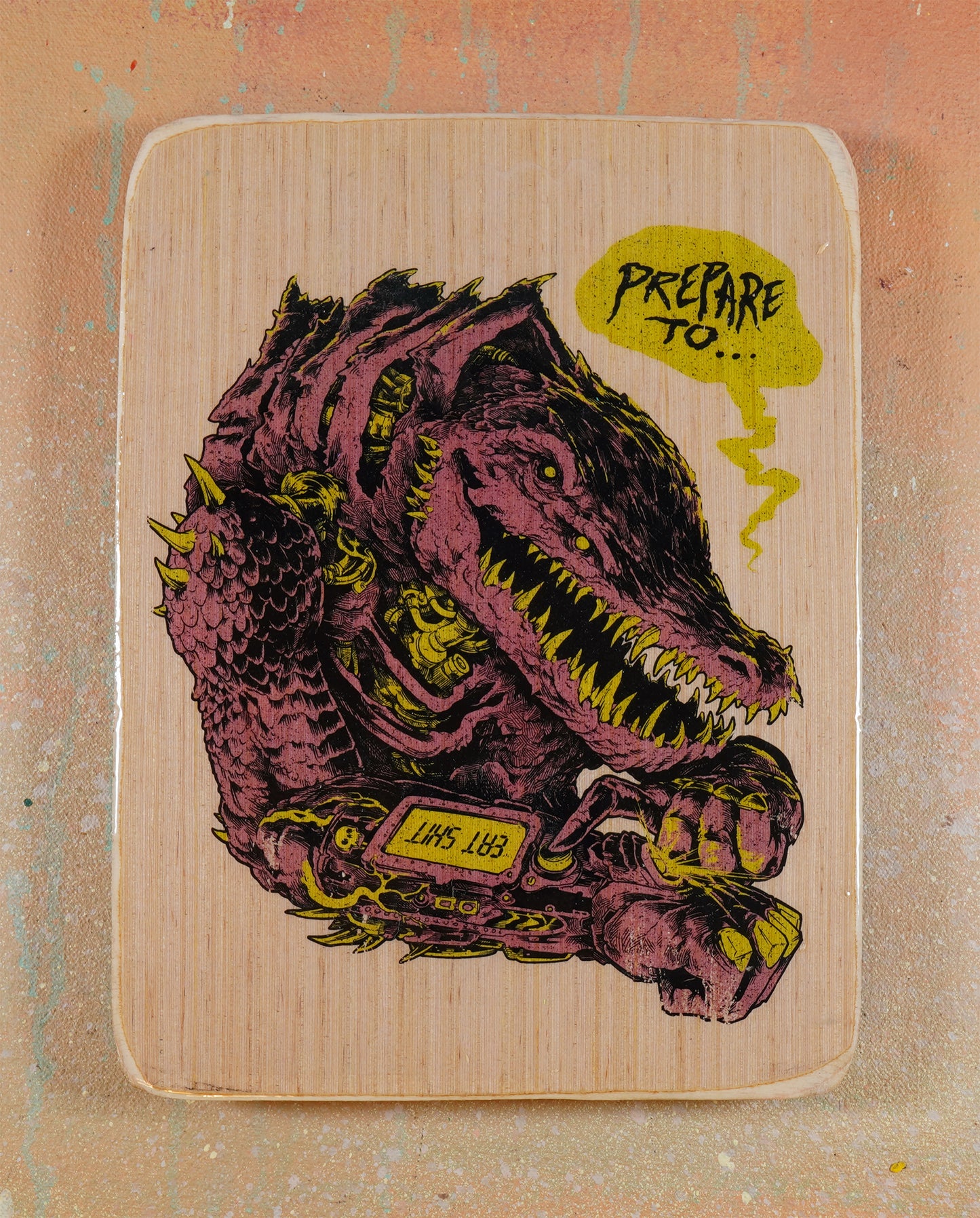 Eat Shit - Wood Transfer