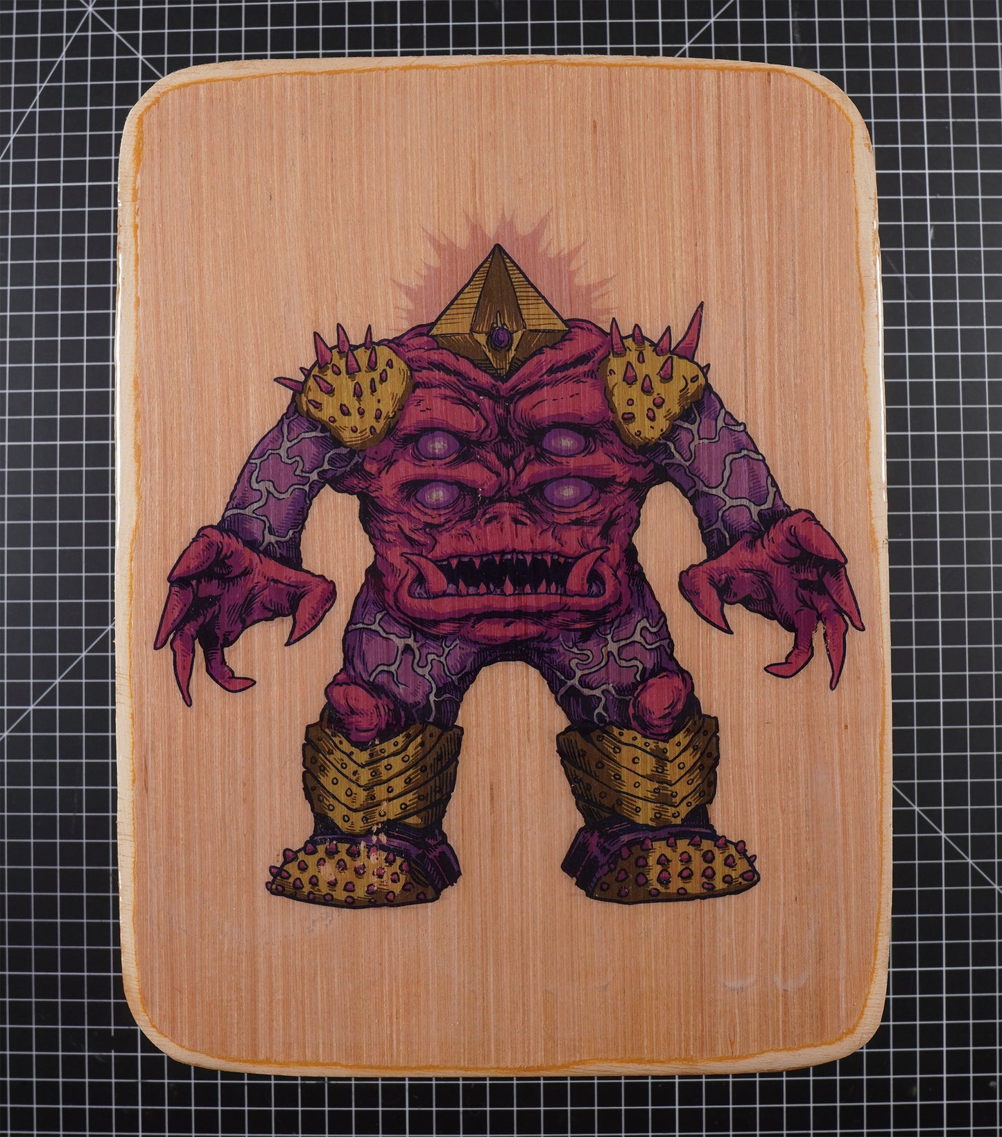 GALAXY FIGHTERS: The Crystal Goblin - Wood Transfer