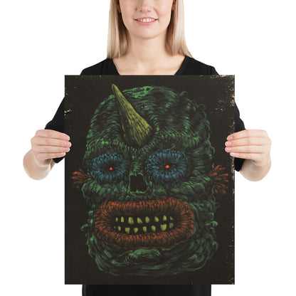 Dark Monster Face Print