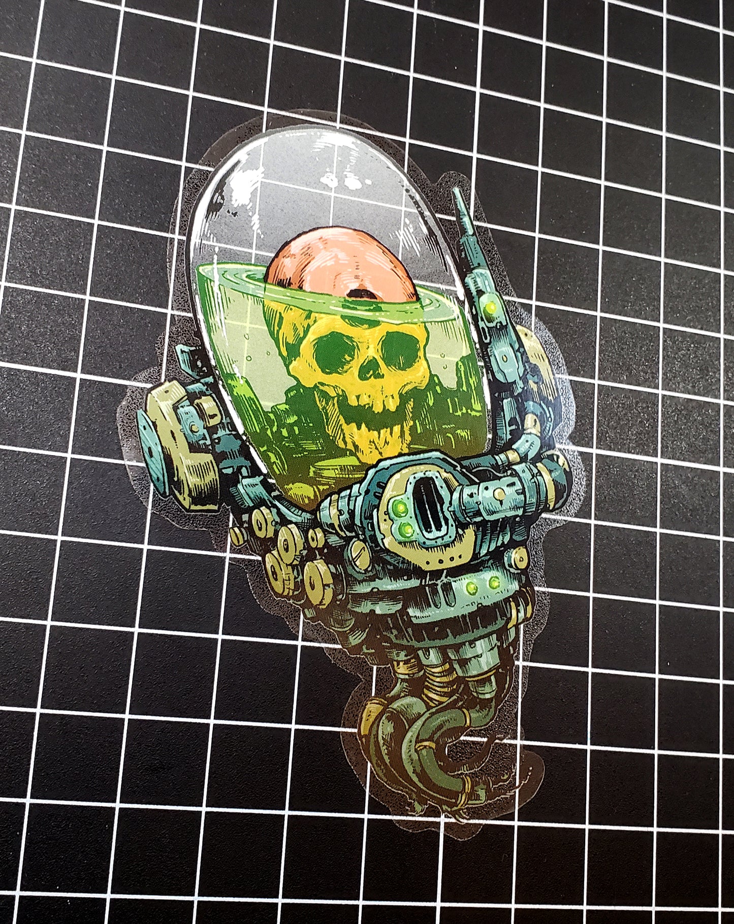 Skull Floater Sticker